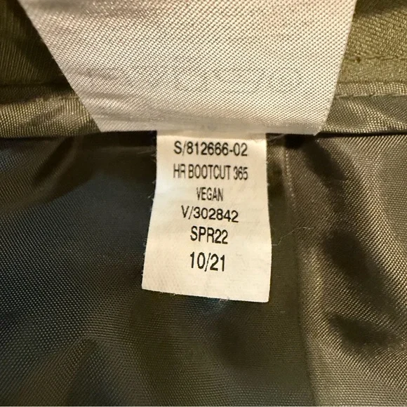 Banana Republic Bootcut Fit Dress Pants Womens Size 16 Green High Rise - Picture 8 of 12